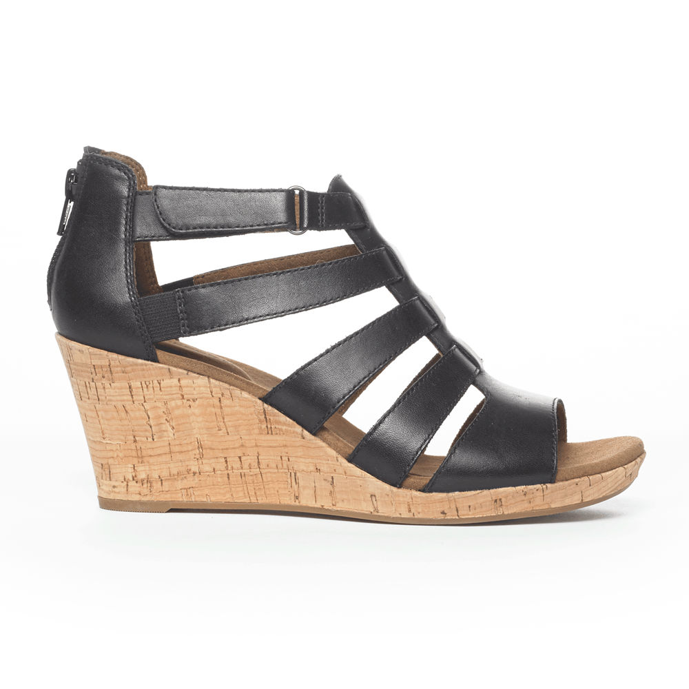 Rockport Womens Briah Gladiator - Sandals Black - OME689714